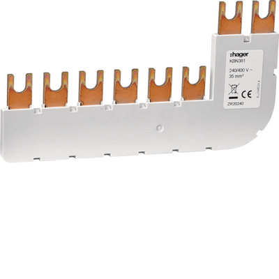 Erdungsbügel  3P+N 35mm² 90° Winkel für SPA180N | Hager