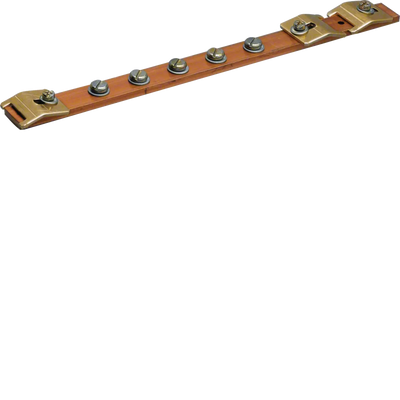 Erdungsschiene, universN, Cu 20 x 5 mm, 1-feldig | Hager