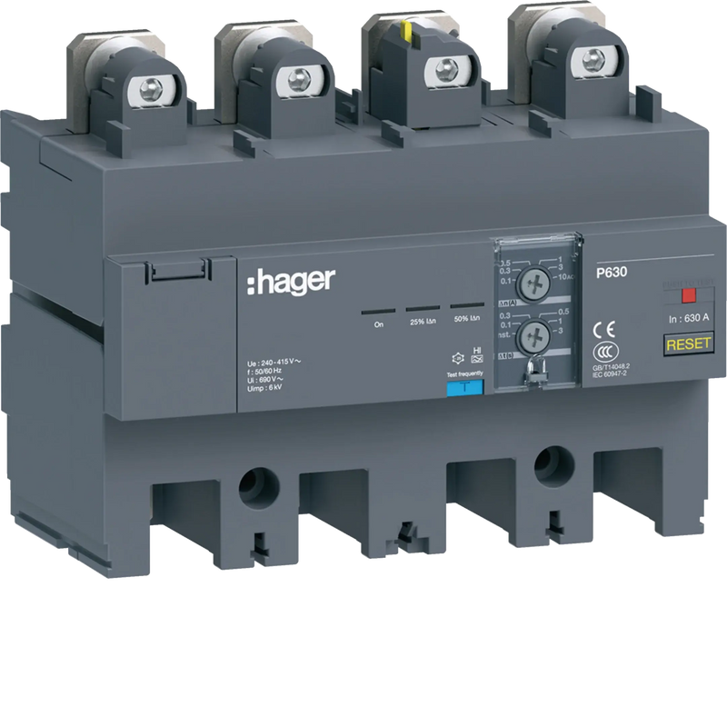 FI-Block P630 4P 630A Idn adj | Hager