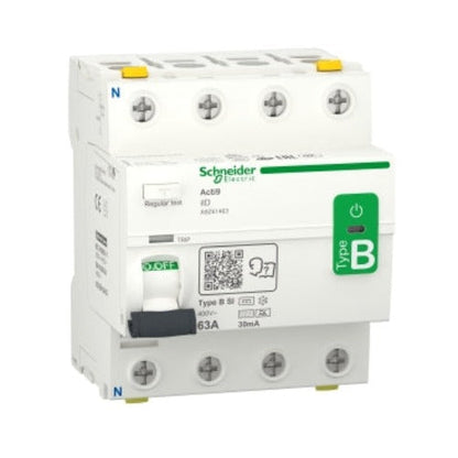 FI-Schalter allstromsensitiv TYP B- Schneider A9Z61463 IID 4P 63A 30MA | Schneider Elektric