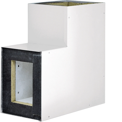 Flachwinkel Brandschutzkanal FWK 90 Funktionserhalt E90/E30 100x160mm vweiß | Hager