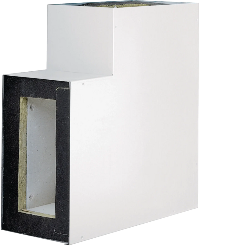 Flachwinkel Brandschutzkanal FWK 90 Funktionserhalt E90/E30 100x260mm vweiß | Hager