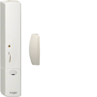 Funk Fensterkontakt mit Batterie, weiß | Hager