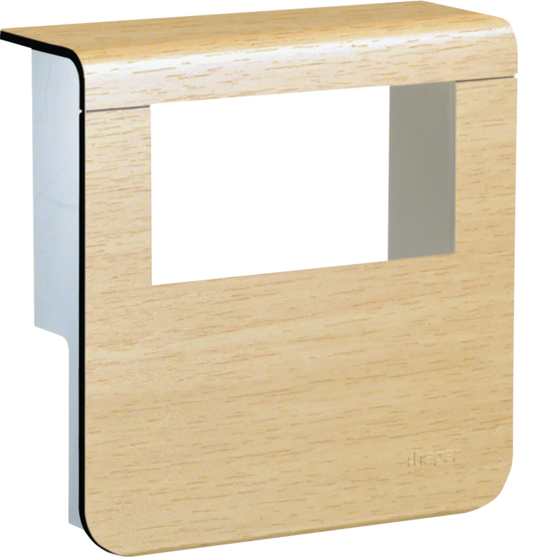 Geräteträger-Oberteil mit seitlichen Spiegelflächen SL 20x80mm Dekor Ahorn | Hager