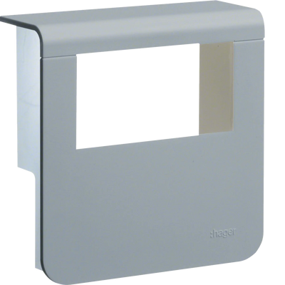 Geräteträger-Oberteil mit seitlichen Spiegelflächen SL 20x80mm Dekor Aluminium | Hager