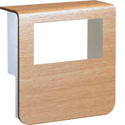 Geräteträger-Oberteil mit seitlichen Spiegelflächen SL 20x80mm Dekor Buche | Hager