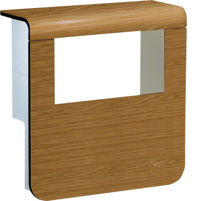 Geräteträger-Oberteil mit seitlichen Spiegelflächen SL 20x80mm Dekor Eiche | Hager