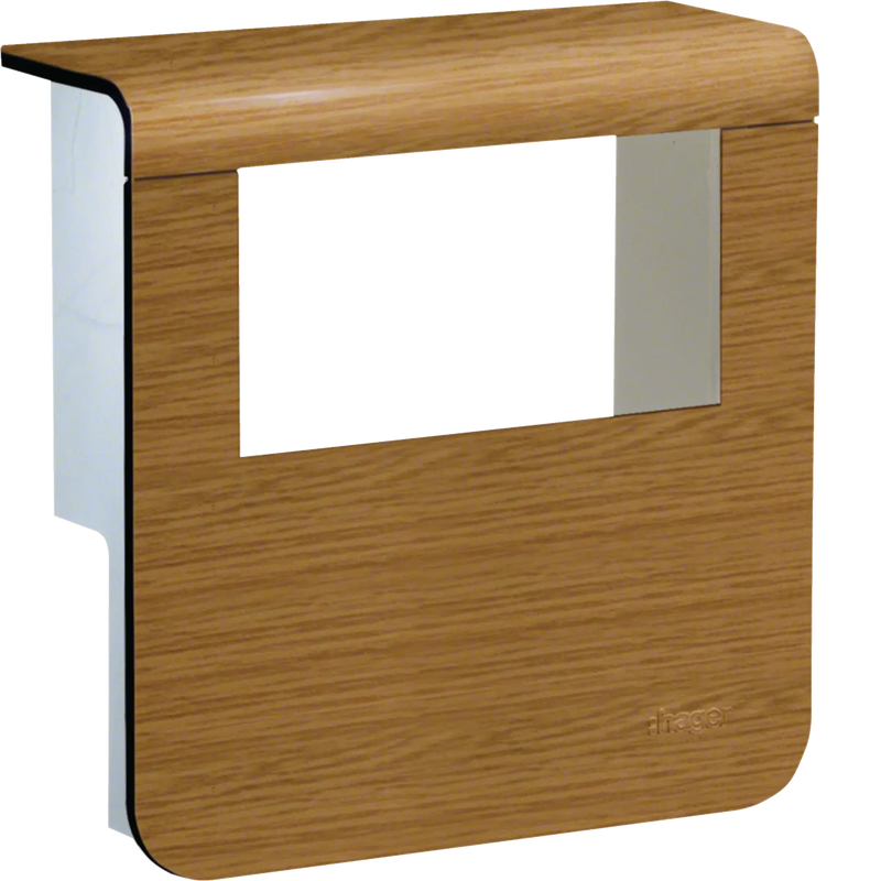 Geräteträger-Oberteil mit seitlichen Spiegelflächen SL 20x80mm Dekor Eiche | Hager