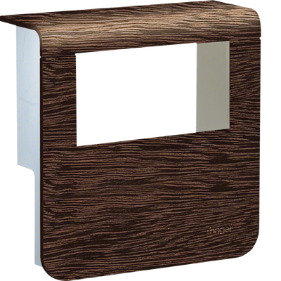 Geräteträger-Oberteil mit seitlichen Spiegelflächen SL 20x80mm Dekor Sucupira | Hager