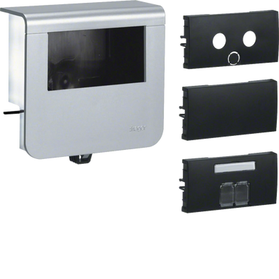 Geräteträger leer für Tragsteggeräte zu SL 20x55mm Dekor Aluminium | Hager