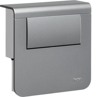 Geräteträger mit Trafo für LED zu Sockelleistenkanal SL 20x80mm Dekor Aluminium | Hager