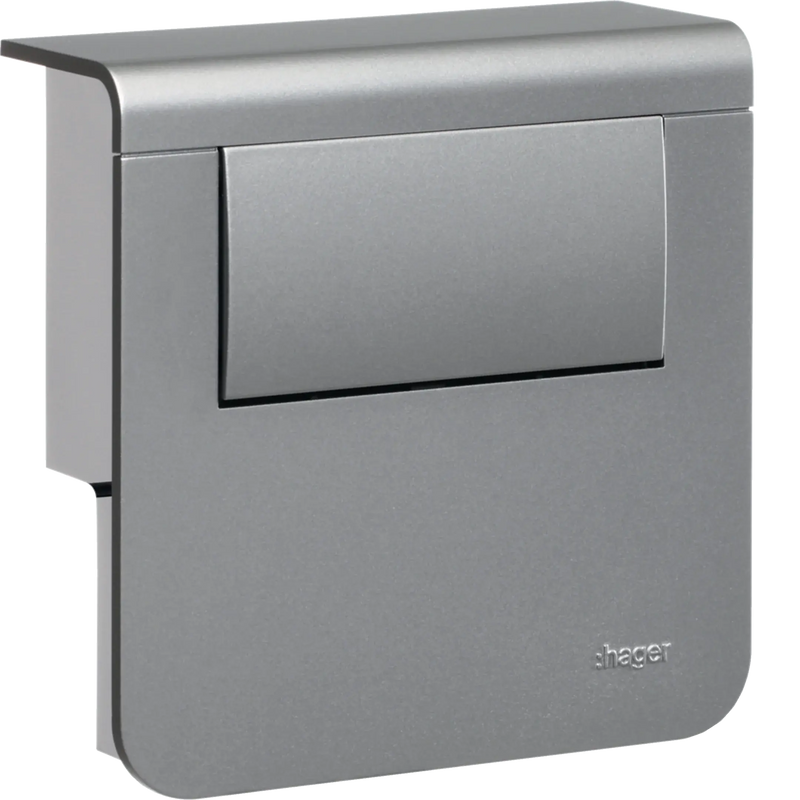 Geräteträger mit Trafo für LED zu Sockelleistenkanal SL 20x80mm Dekor Aluminium | Hager