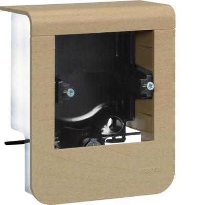 Geräteträger universal design für UP-Geräte mit Rahmen SL 20x55mm Dekor Ahorn | Hager
