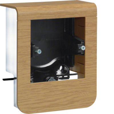 Geräteträger universal design für UP-Geräte mit Rahmen SL 20x55mm Dekor Eiche | Hager