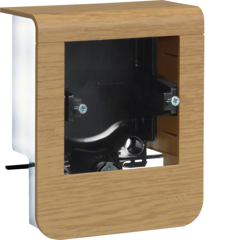 Geräteträger universal design für UP-Geräte mit Rahmen SL 20x55mm Dekor Eiche | Hager