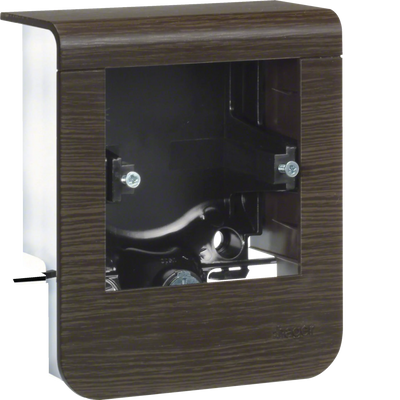 Geräteträger universal design für UP-Geräte mit Rahmen SL 20x55mm Dekor Sucupira | Hager