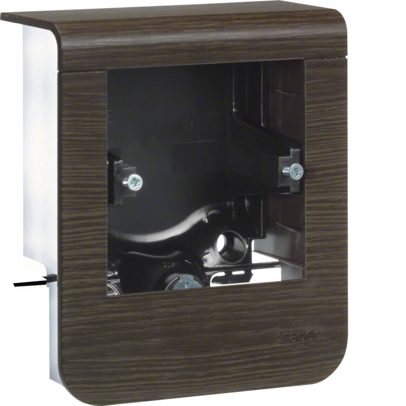Geräteträger universal design für UP-Geräte mit Rahmen SL 20x55mm Dekor Sucupira | Hager