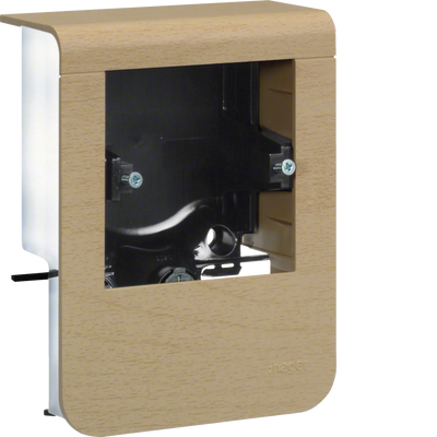 Geräteträger universal design für UP-Geräte mit Rahmen SL 20x80mm Dekor Ahorn | Hager