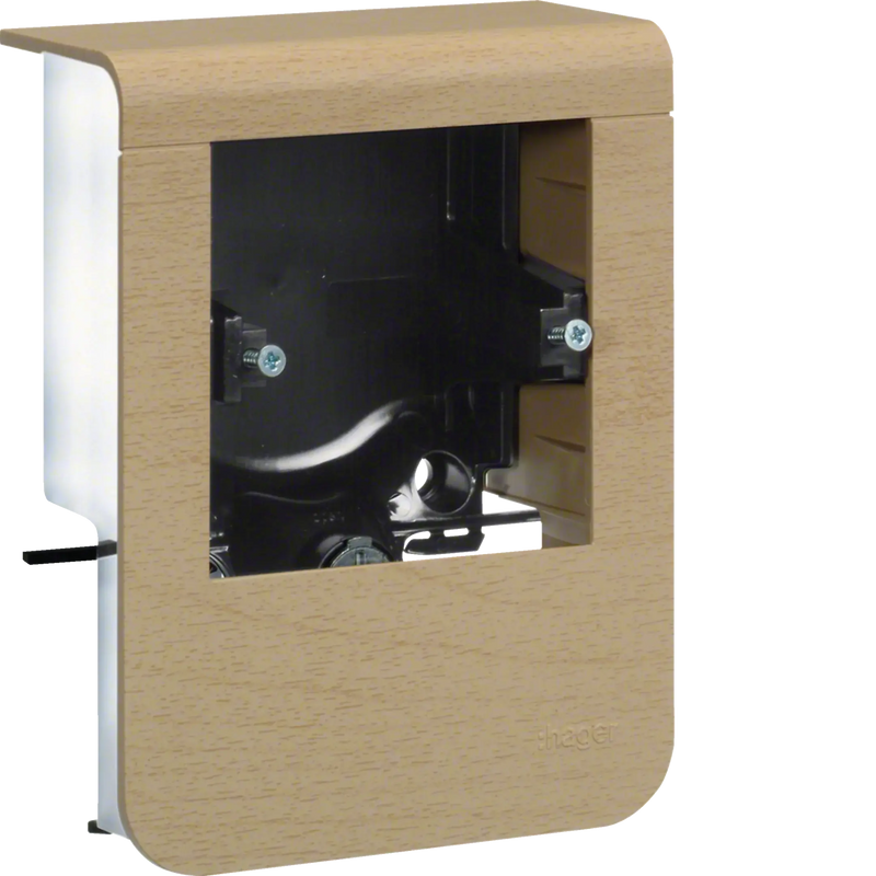 Geräteträger universal design für UP-Geräte mit Rahmen SL 20x80mm Dekor Ahorn | Hager