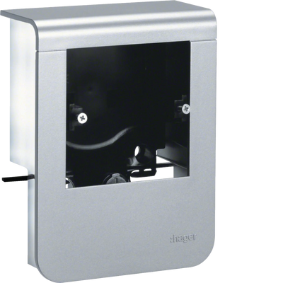 Geräteträger universal design für UP-Geräte mit Rahmen SL 20x80mm Dekor Alu | Hager