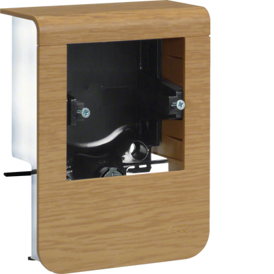 Geräteträger universal design für UP-Geräte mit Rahmen SL 20x80mm Dekor Eiche | Hager
