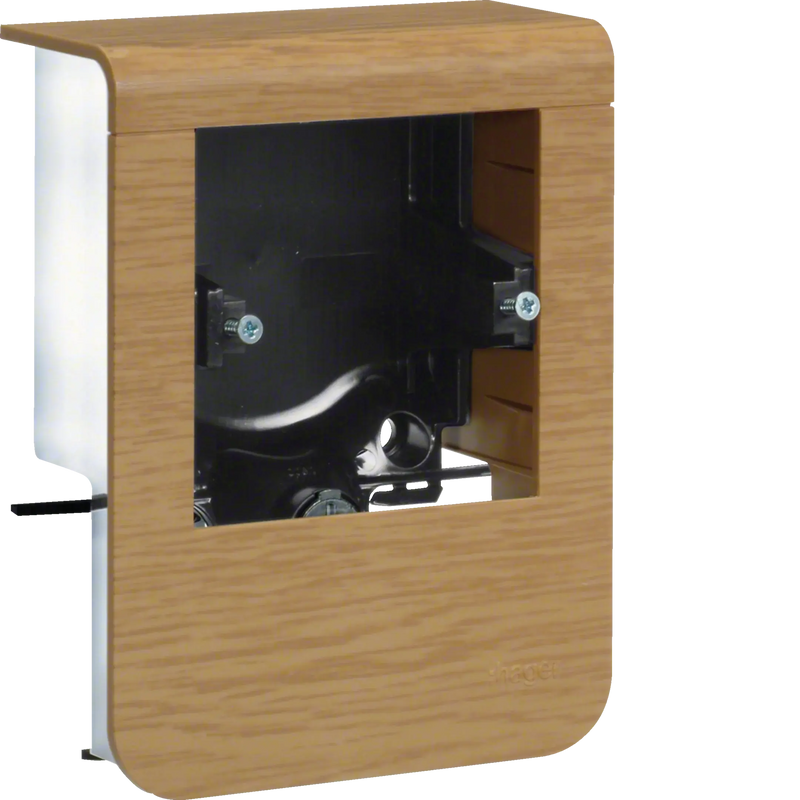 Geräteträger universal design für UP-Geräte mit Rahmen SL 20x80mm Dekor Eiche | Hager