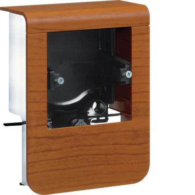 Geräteträger universal design für UP-Geräte mit Rahmen SL 20x80mm Dekor Kirsche | Hager