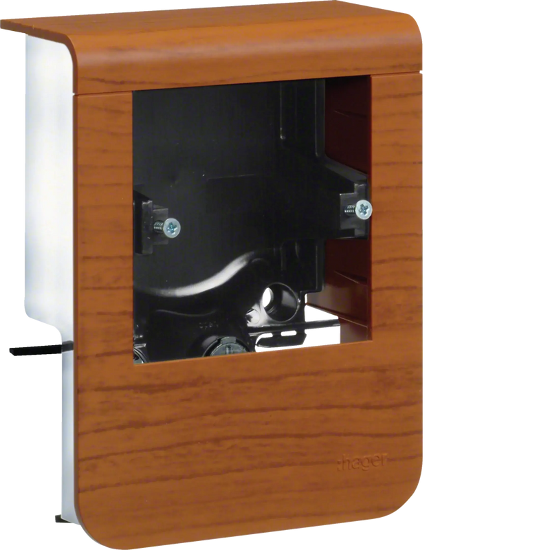 Geräteträger universal design für UP-Geräte mit Rahmen SL 20x80mm Dekor Kirsche | Hager