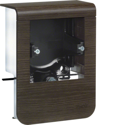 Geräteträger universal design für UP-Geräte mit Rahmen SL 20x80mm Dekor Sucupira | Hager