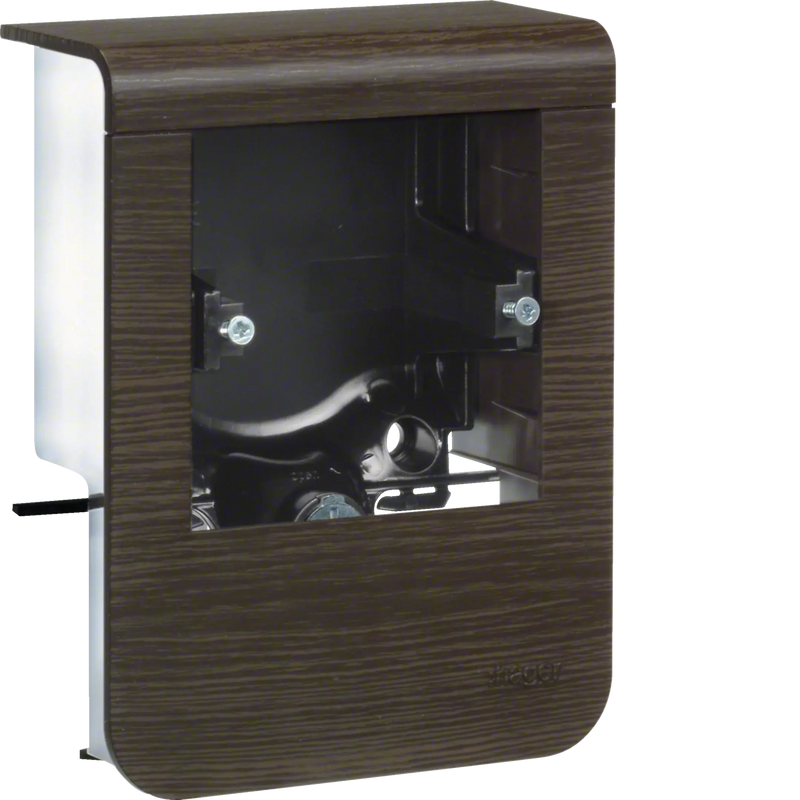 Geräteträger universal design für UP-Geräte mit Rahmen SL 20x80mm Dekor Sucupira | Hager