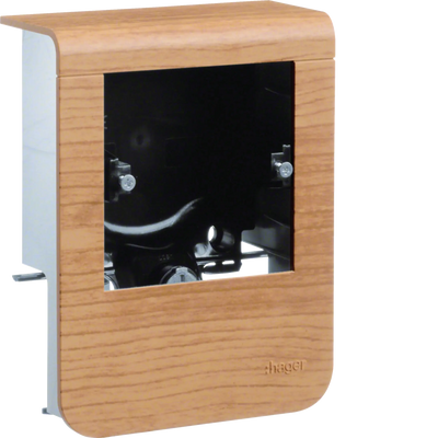 Geräteträger universal design für UP-Geräte mit Rahmen SL 20x80mm Dekor buche | Hager