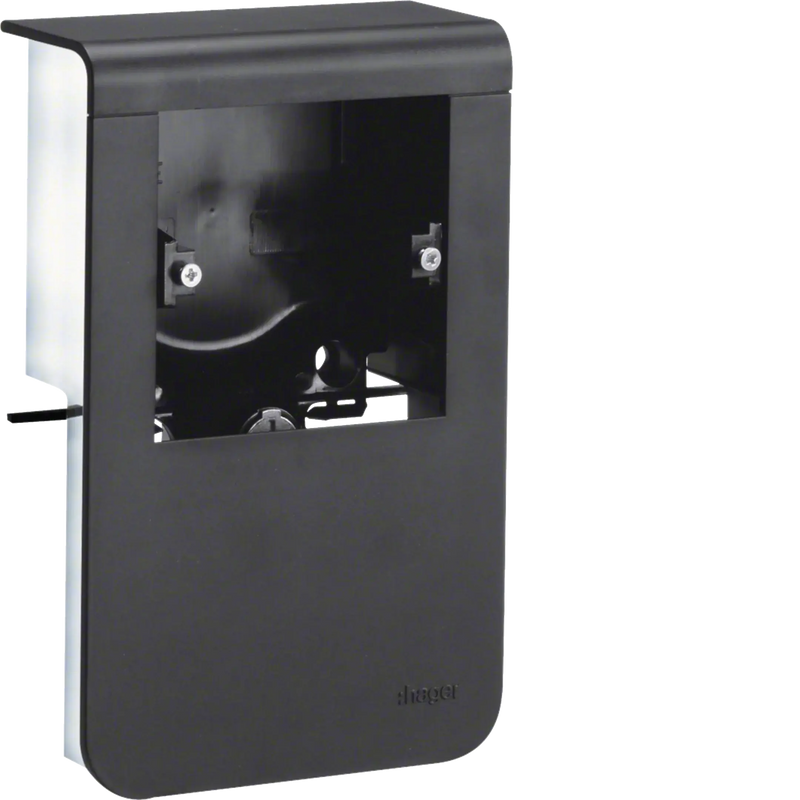Geräteträger universal design für UP-Geräte mit Rahmen zu SL 20x115mm schwarz | Hager