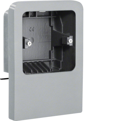 Geräteträger universal für UP-Geräte mit Rahmen zu SL 20x55mm Dekor Aluminium | Hager