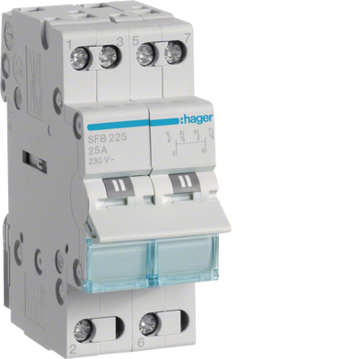 Gruppenschalter 25A 2 Schließer 230V AC 2PLE | Hager