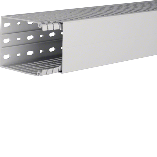 Verdrahtungskanal aus PC/ABS halogenfrei HA7 100x80mm lichtgrau