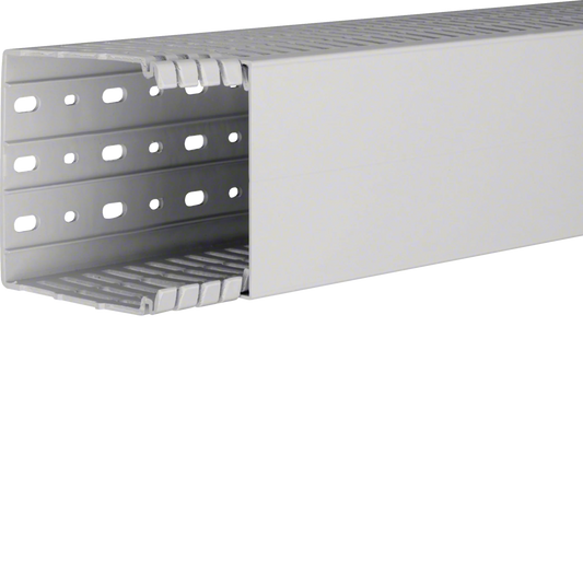 Verdrahtungskanal aus PC/ABS halogenfrei HA7 100x100mm lichtgrau