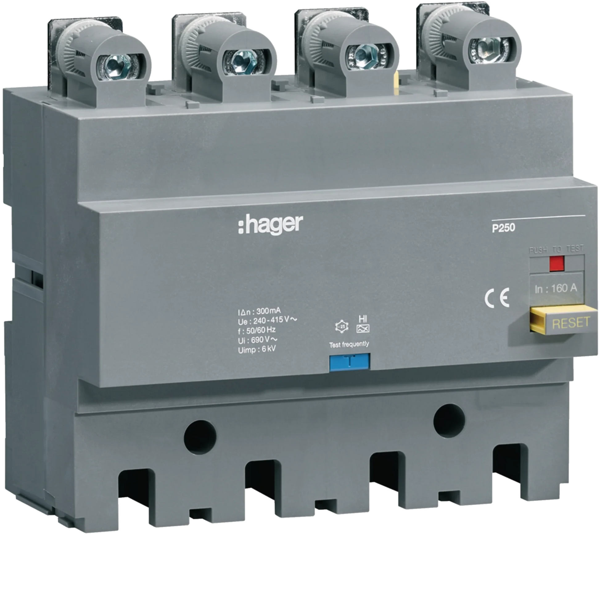 FI-Block P250 4P 160A Idn 300 mA fest | Hager