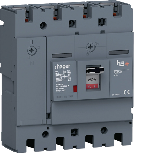 Lasttrennschalter h3+ P250 4 polig 250A FTC | Hager