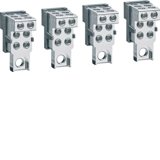 Anschlussklemmen P250 Anbau Cu/Al 4P 6x 6-35mm² | Hager