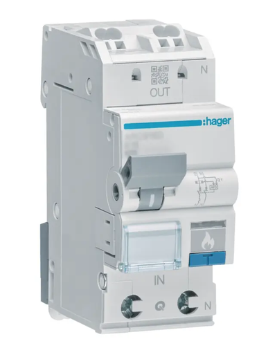 Hager ARC966D AFDD 1P+N 6kA C-16A 2M Brandschutzschalter | Ismailkar