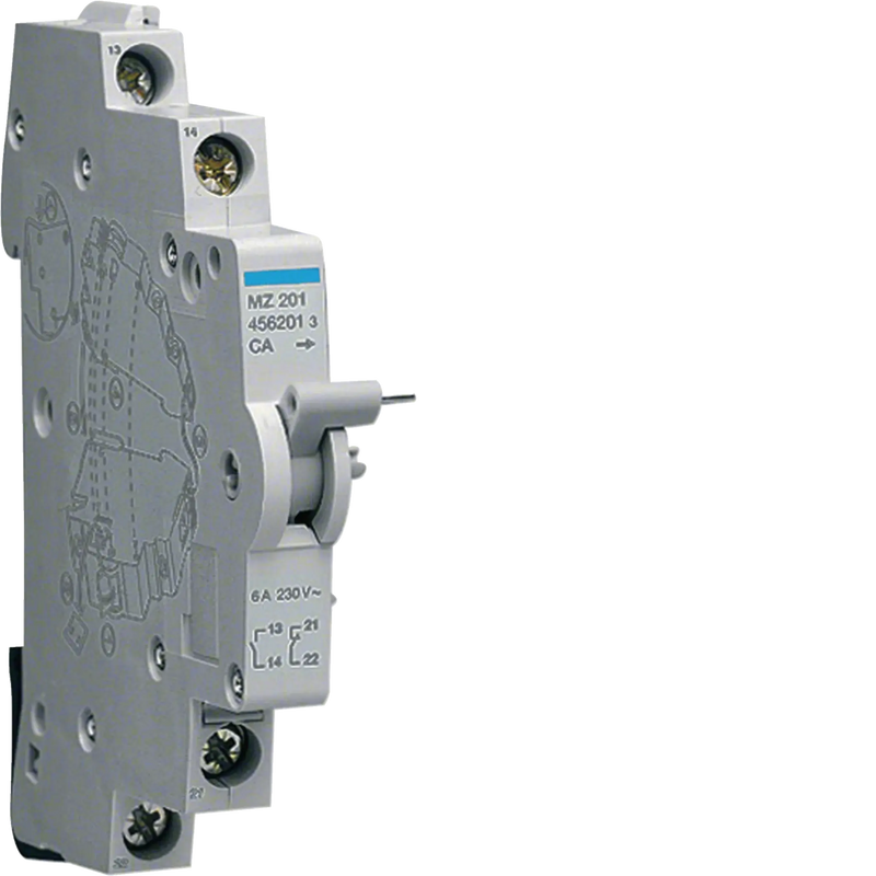 Hilfskontakt für MCB RCBO < 125A 1 Schließer und 1 Öffner 6A 240V | Hager