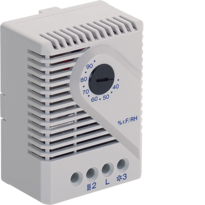 Hygrostat Feuchtigkeitsschalter 1xUmschalter NC/NO: 250V AC 5A DC 20W | Hager