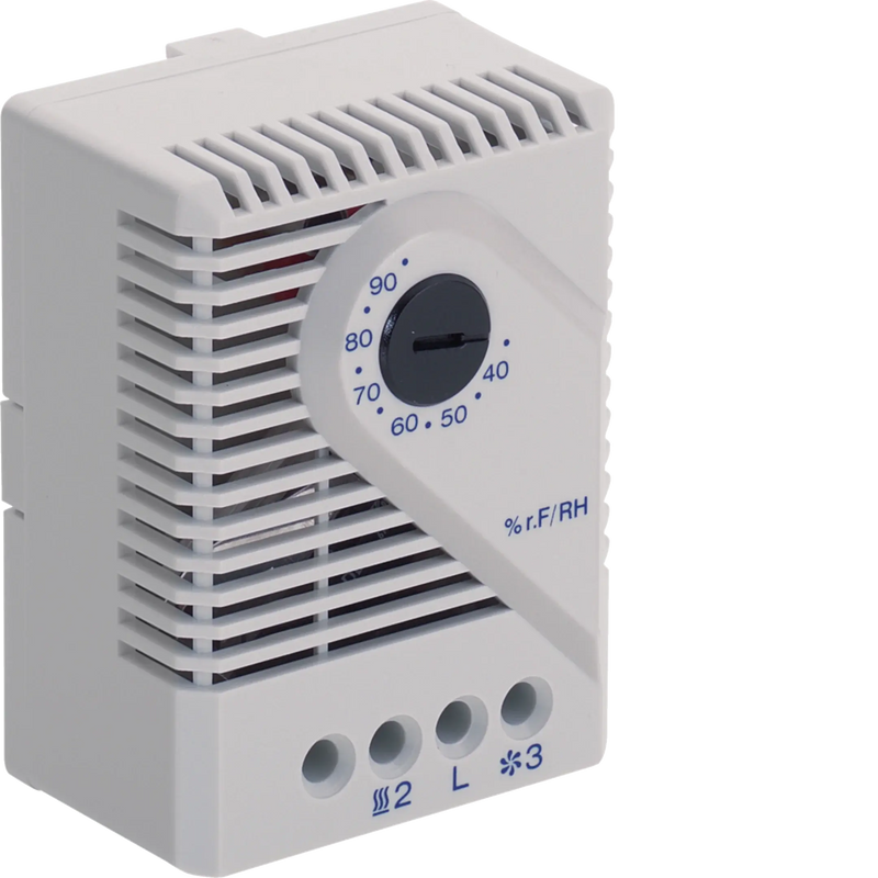 Hygrostat Feuchtigkeitsschalter 1xUmschalter NC/NO: 250V AC 5A DC 20W | Hager