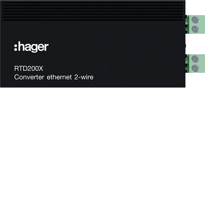 IP Konverter CAT-Kabel auf IP über 2Draht, intercom | Hager
