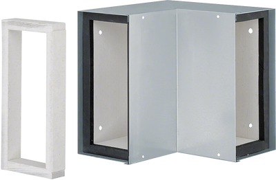 Inneneck zu Brandschutzkanal FWK 30 Rauchdichtheit I90 100x260mm verzinkt | Hager