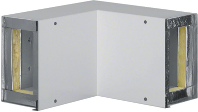 Inneneck zu Brandschutzkanal FWK 3E Funktionserhalt E30 100x160mm verzinkt | Hager