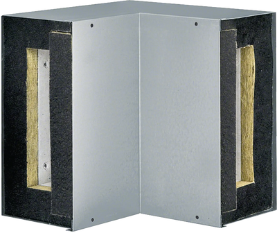 Inneneck zu Brandschutzkanal FWK 90 Funktionserhalt E60/E30 50x210mm verzinkt | Hager
