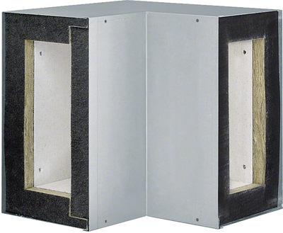 Inneneck zu Brandschutzkanal FWK 90 Funktionserhalt E90/E30 100x260mm verzinkt | Hager