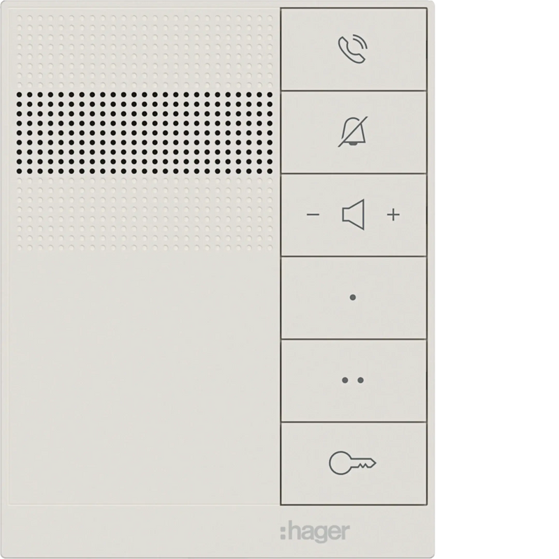 Innenstation audio, IP über 2-Draht, Freisprechen, intercom speak, weiß | Hager