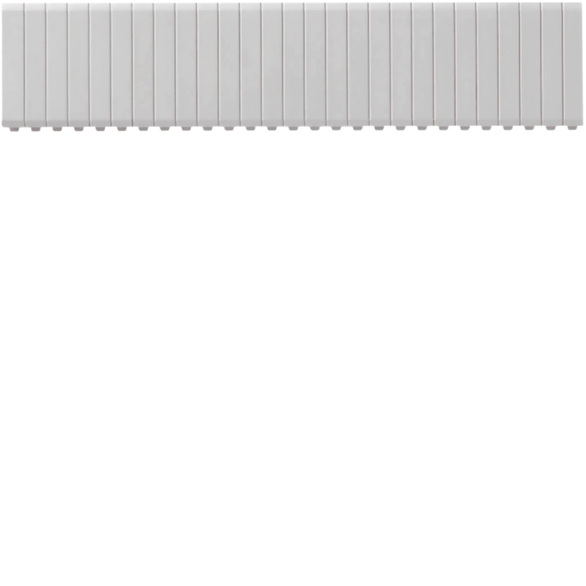 Abdeckstreifen, univers, 24 Module, RAL9010 | Hager